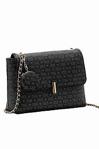 Bolsa Feminina Chenson Original - Elegance Luxo Versátil - Alça Tiracolo - Preto 3485086