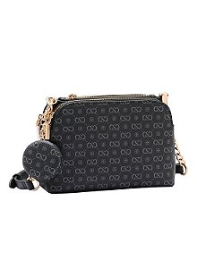 Bolsa Feminina Chenson Original - Elegance Luxo Transversal - Preto 3485088