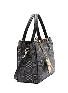 Bolsa Feminina Chenson Original - Elemento Gráfico - Alça de mão - Preto - 3485093