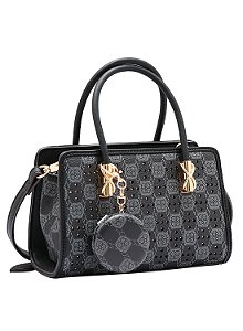 Bolsa Feminina Chenson Original - New Cristal - Alça de Mão - Preto 3485031