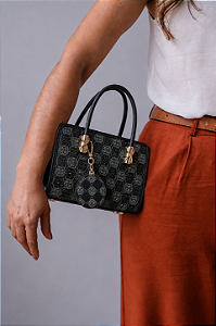 Bolsa Feminina Chenson Original - New Cristal - Alça de Mão - Preto 3485031