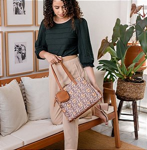 Bolsa Feminina Chenson Original - Classic Heart - Alça de Ombro - Café 3484989