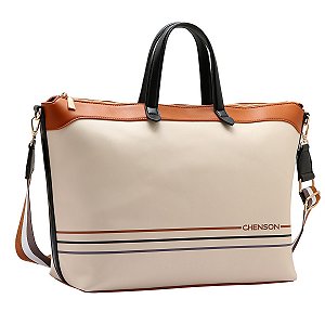 Bolsa Feminina de Viagem - Chenson Original - Mala de Bordo - Off White 3485011