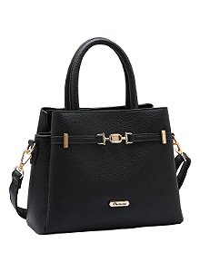 Bolsa feminina Alça de mão - Minimalista - Preto - Chenson 3485020