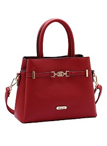 Bolsa feminina Alça de mão - Minimalista - Vinho - Chenson 3485020