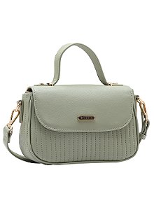 Bolsa Feminina Chenson Original - Textura Minimalista - Alça de Mão - Verde 3484899