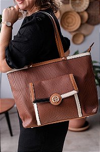 Bolsa Feminina Chenson Original - Colors - Alça de Ombro - Marrom 3484873