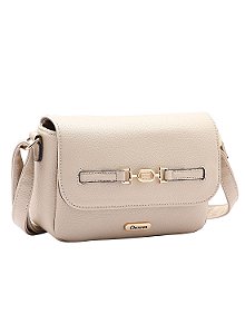 Bolsa Feminina Chenson Original - Minimalista - Alça Transversal - Bege 3485021