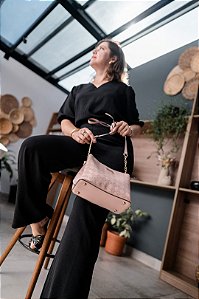 Bolsa Feminina Chenson Original - Perfurado - Alça Transversal - Natural 3484952