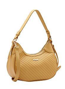 Bolsa Feminina Chenson Original - Matelassê Diagonal - Alça de Ombro - Amarelo 3484895