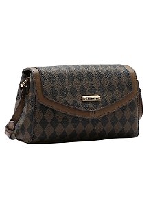 Bolsa Feminina Chenson Original - Geométrica - Transversal - Café 3484855