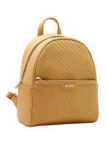 Mochila Feminina Chenson Original - Matelassê Diagonal - Amarelo 8484893