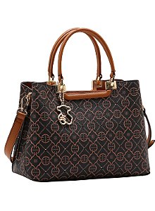 Bolsa Feminina Chenson Original - Classic Cristal - Alça de Mão - Café  3485357