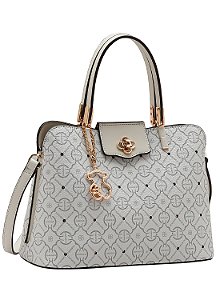 Bolsa Feminina Chenson Original - Classic Cristal - Alça de Mão - Bege  3485358