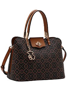 Bolsa Feminina Chenson Original - Classic Cristal - Alça de Mão - Café  3485358