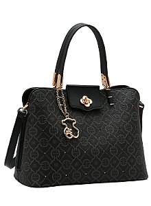 Bolsa Feminina Chenson Original - Classic Cristal - Alça de Mão - Preto  3485358