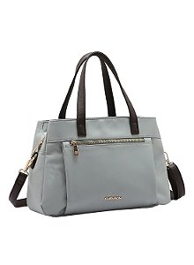 Bolsa Feminina Chenson Original - Microfiber - Alça de Mão - Cinza  3185113
