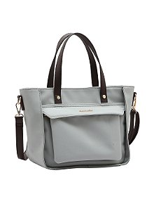 Bolsa Feminina Chenson Original - Microfiber - Alça de Mão - Cinza  3185115