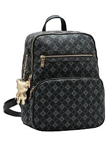 Mochila Feminina Chenson Original - Elemento Grafico - Preto - 8485383