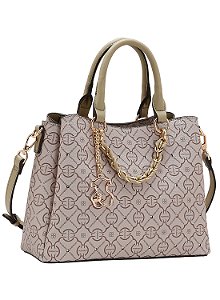 Bolsa Feminina Chenson Original - Classic Cristal - Alça de Mão - Natural  3485356