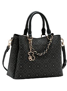 Bolsa Feminina Chenson Original - Classic Cristal - Alça de Mão - Preto  3485356