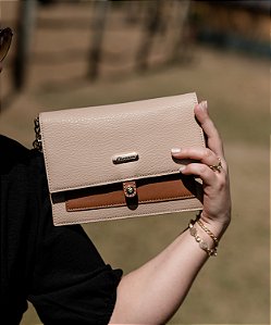 Bolsa Atemporal - Transversal - Bege - Chenson Original 3485120