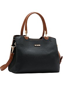 Bolsa Atemporal - Alça de Mão - Preto - Chenson Original 3485119