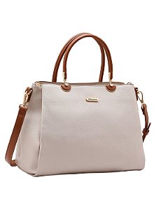 Bolsa Atemporal - Alça dupla - Nude - Chenson Original 3485118