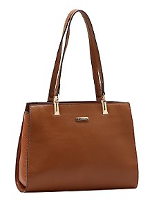 Bolsa Detalhe Croco - Alça de Ombro - Marrom - Chenson Original 3485251