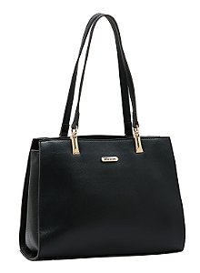 Bolsa Detalhe Croco - Alça de Ombro - Preto - Chenson Original 3485251