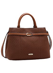 Bolsa Duo Colors - Alça dupla - Café - Chenson Original 3485263