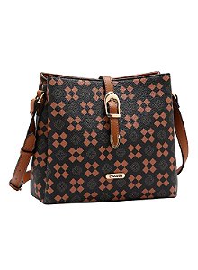 Bolsa New Elemento Gráfico - Transversal - Café - Chenson 3485297