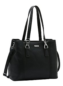 Bolsa Textura Delicada - Alça de Ombro - Preto - Chenson 3485327