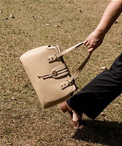Bolsa Mini Croco - Ombro - Natural - Chenson Original 3485238