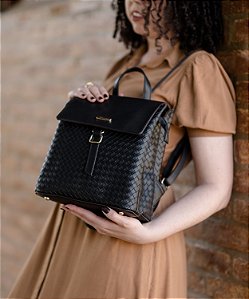 Mochila Feminina Chenson Original - Contrastes - Preto - 8485324
