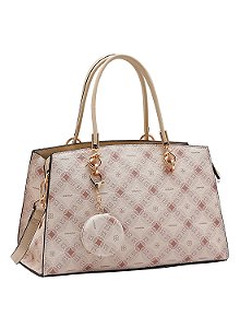 Bolsa de Mão Monograma Contemporâneo - Bege - Chenson 3485376