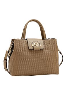 Bolsa clássica Mini Texturas - Alça de Mão - Chenson 3485673 - Natural