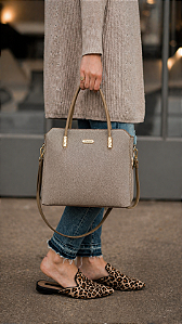 Bolsa Classico Chic - Alça de Mão - Chenson 3485631 - Marrom