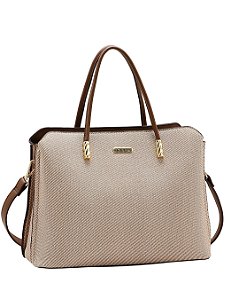 Bolsa Classico Chic - Alça de Mão - Chenson 3485631 - Nude