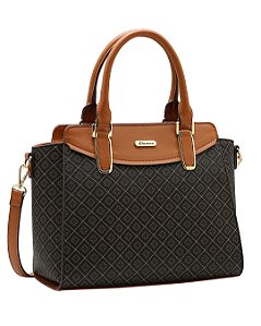 Bolsa Elemento Gráfico - Alça de Mão - Chenson 3485610 - Café