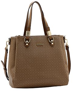 Bolsa Elemento Gráfico - Alça de Mão - Chenson 3485611 - Natural