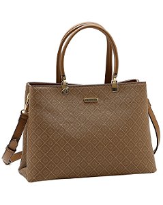 Bolsa Elemento Gráfico - Alça de Mão - Chenson 3485614 - Natural