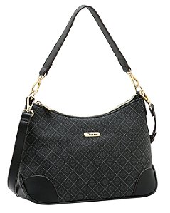 Bolsa Elemento Gráfico - Alça de Ombro - Chenson 3485615 - Preto
