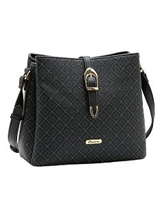 Bolsa Elemento Gráfico - Transversal - Chenson 3485616 - Preto