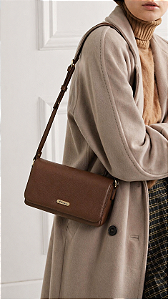 Bolsa Crossbody Pequena - Transversal - Chenson 3485717 - Café