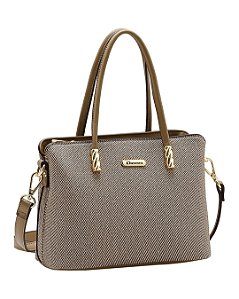 Bolsa Média - Classico Chic - Alça de Ombro - Chenson 3485633 - Marrom