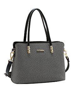 Bolsa Média - Classico Chic - Alça de Ombro - Chenson 3485633 - Preto
