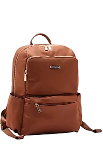 Mochila Feminina Notebook, Trabalho, Faculdade - Twill Nylon - Chenson 8784938 Café