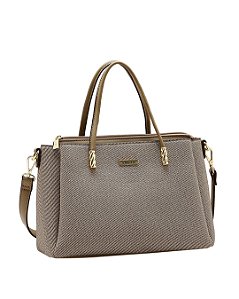 Bolsa Média Classico Chic - Alça de Mão - Chenson 3485632 - Marrom