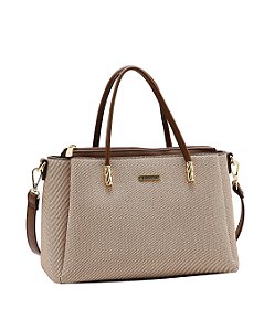 Bolsa Média Classico Chic - Alça de Mão - Chenson 3485632 - Nude